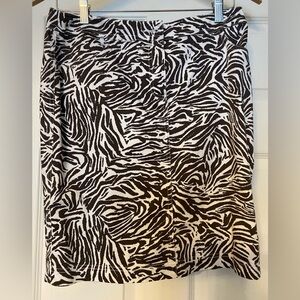 Chicos Zebra Print Women's Skirt